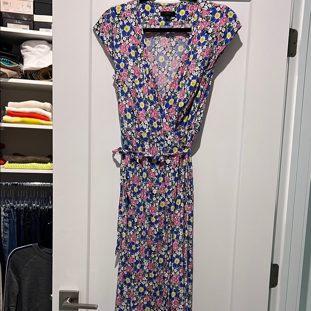 JCrew Floral Wrap Dress